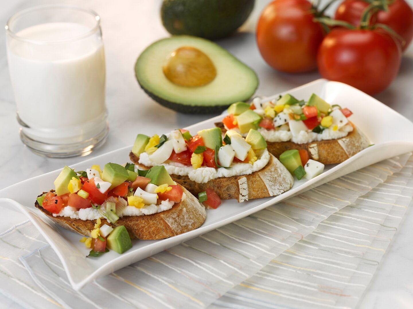 Avocado Breakfast Bruschetta